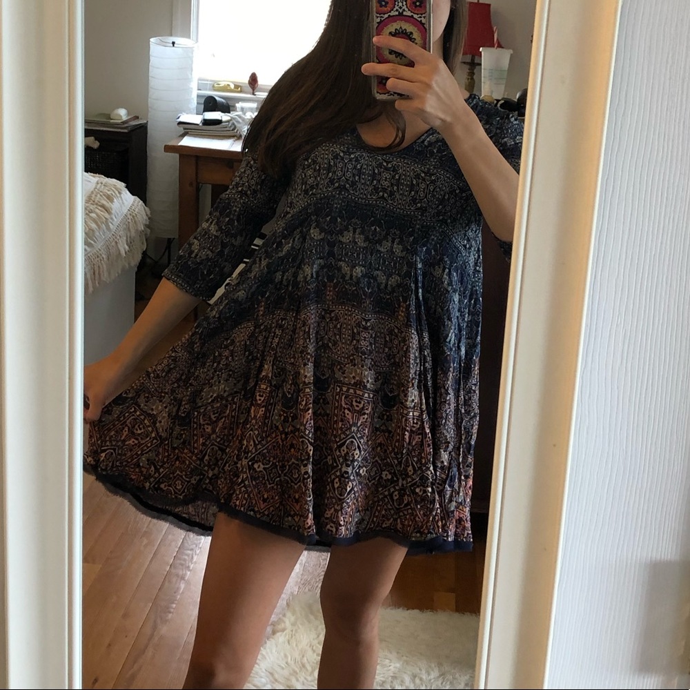 Patterned Flow Dress